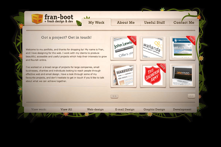 Fran Boot website preview